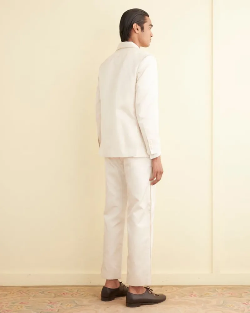 Outerwear<BODE Roping Shawl Collar Tuxedo Jacket Ecru