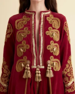 Dresses<BODE Rothermel Theater Dress Burgundy