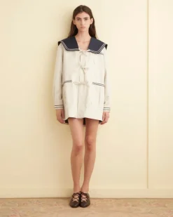 Outerwear<BODE Sailor Coat - Cream/Navy