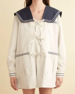 Outerwear<BODE Sailor Coat - Cream/Navy