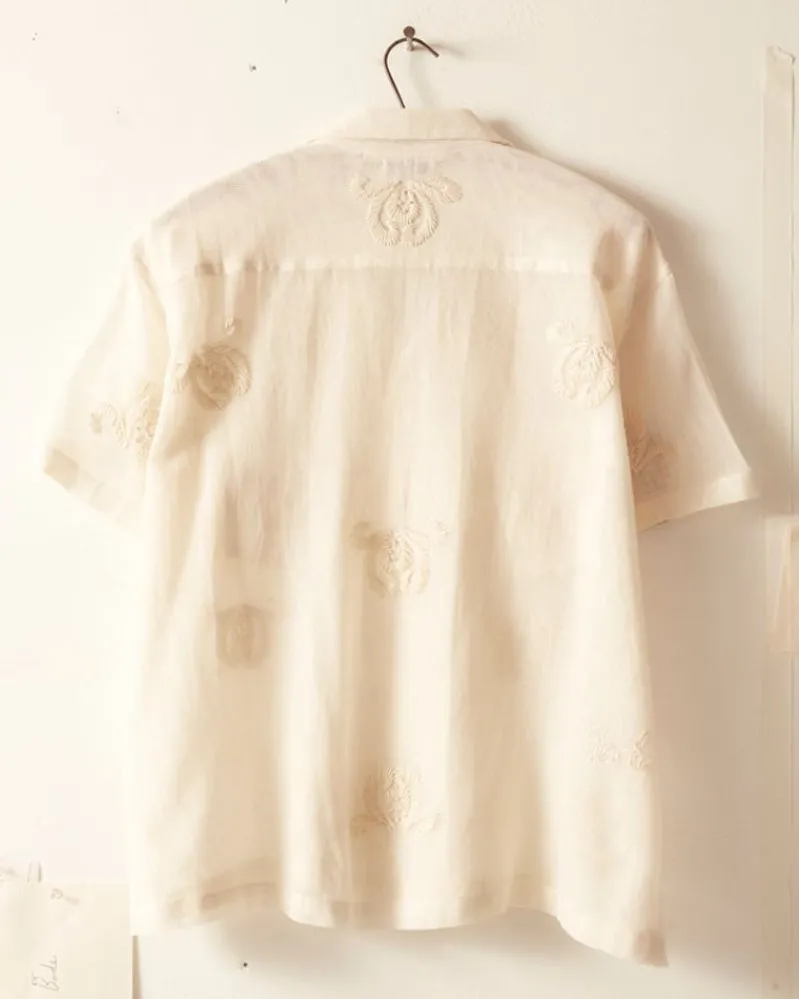 Shirts<BODE Savoy Ribbon Short Sleeve Shirt