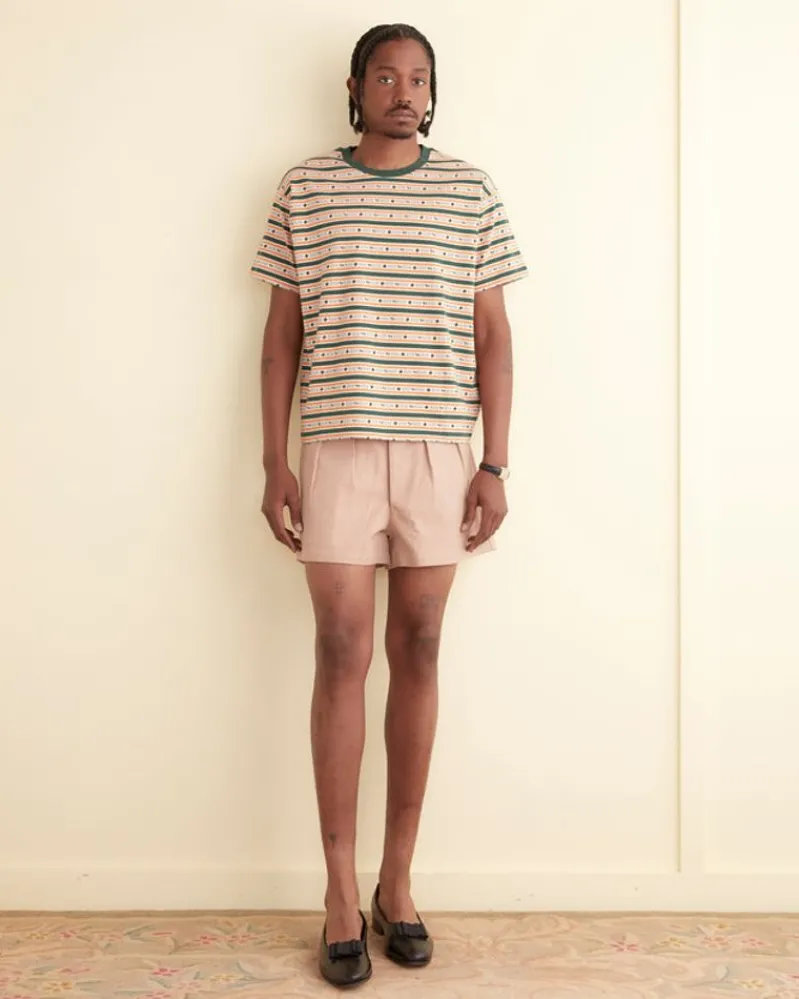 Cut & Sew<BODE Scottie Jacquard Boxy Tee Green