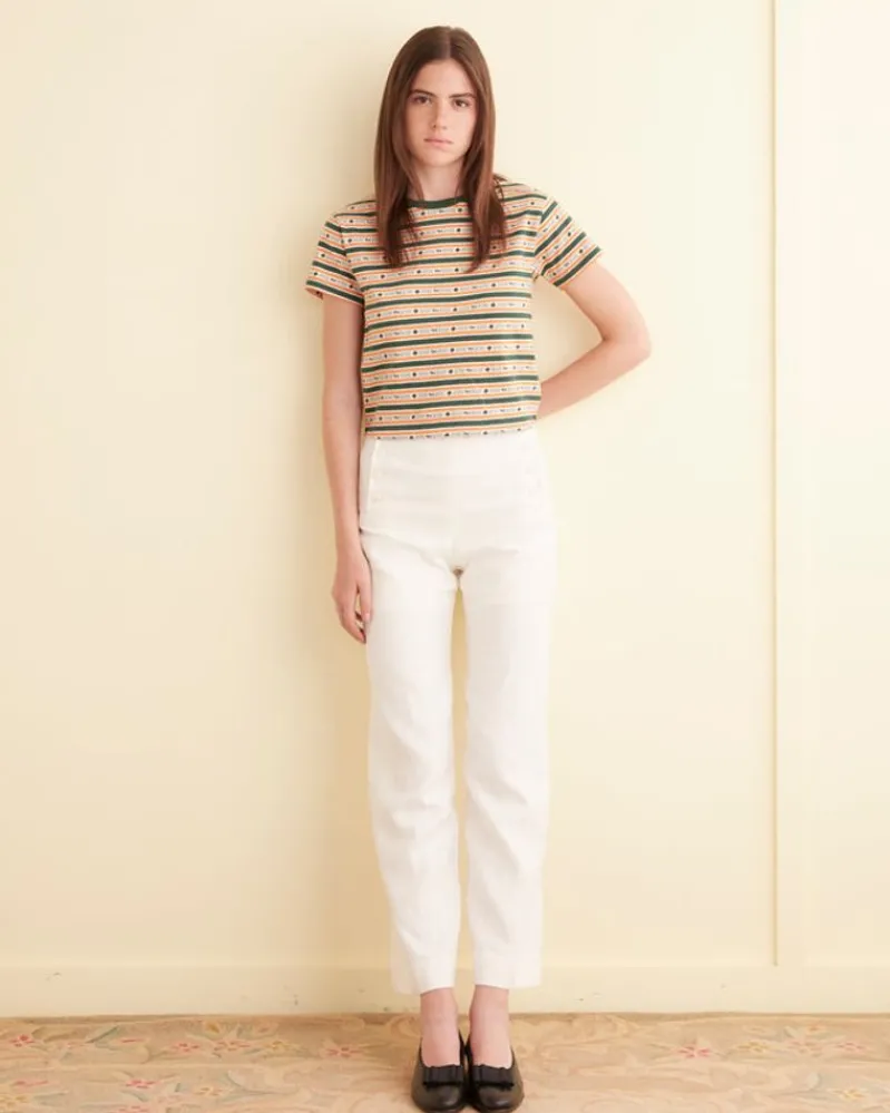 Cut And Sew<BODE Scottie Jacquard Tee Green