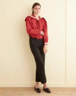 Tops<BODE Seafarer Shirt Red/Cream