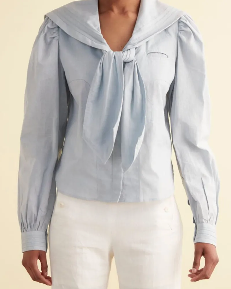 Tops<BODE Seafarer Shirt Blue