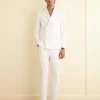 Suiting<BODE Seersucker Double-Breasted Suit Jacket White