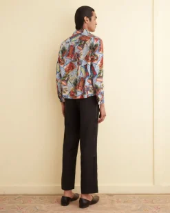 Shirts<BODE Seersucker Postcard Long Sleeve Shirt
