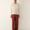 Shirts<BODE Sheer Brick Lace Long Sleeve Shirt