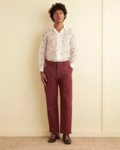 Shirts<BODE Sheer Camel Long Sleeve Shirt White