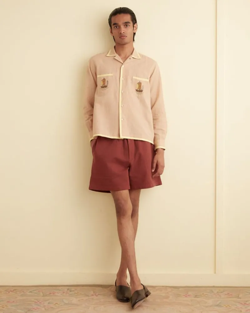 Shirts<BODE Ship Applique Long Sleeve Shirt