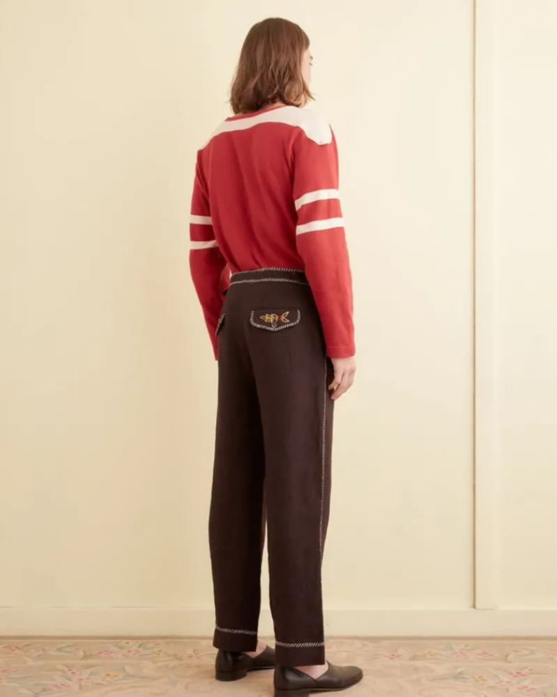 Trousers & Pants<BODE Show Pony Trousers Brown