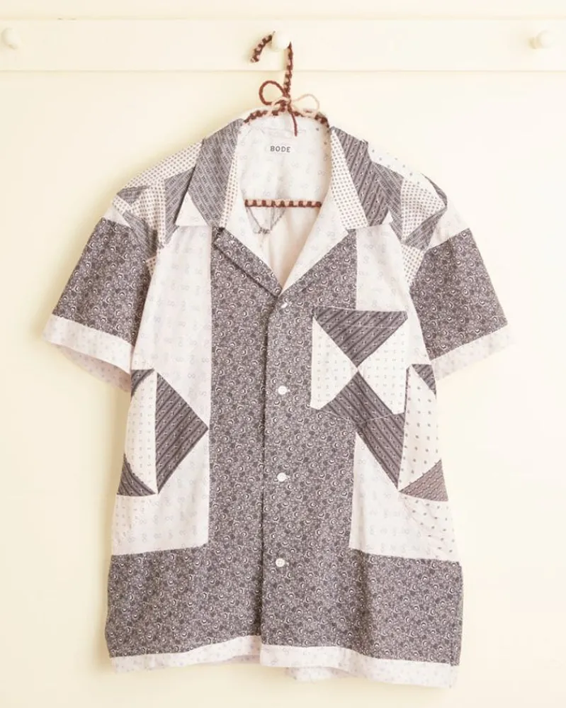 Shirts<BODE Silver Brunia Short Sleeve Shirt - M Multi
