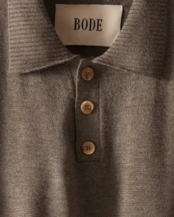 Knitwear<BODE Solid Cycling Polo - Grey