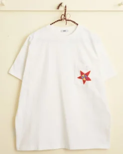 Cut & Sew<BODE Star Pocket Tee - White