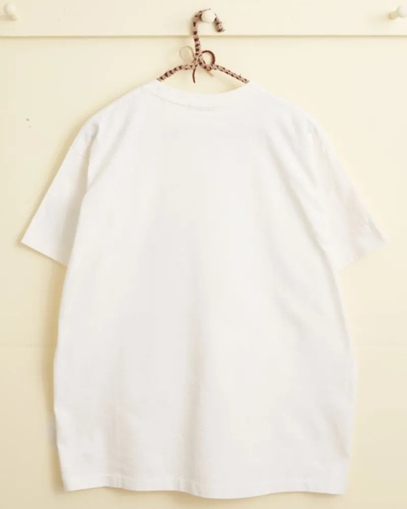 Cut & Sew<BODE Star Pocket Tee - White