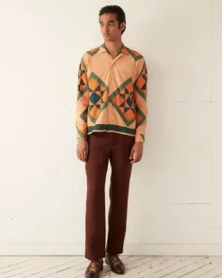 Shirts<BODE Star Quilt Long Sleeve Shirt