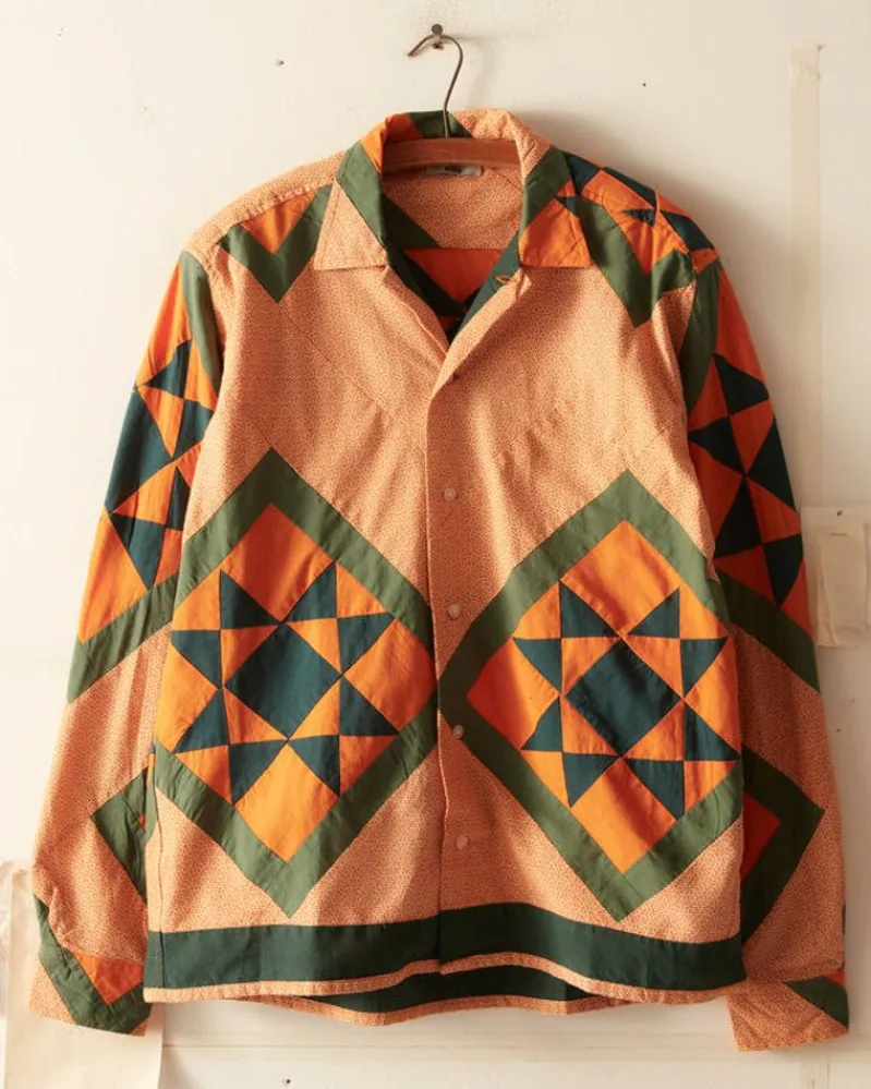 Shirts<BODE Star Quilt Long Sleeve Shirt