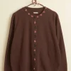 Knitwear<BODE Starflower Beaded Cardigan Brown