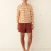 Shirts<BODE Striped Fruit Bowl Long Sleeve Shirt Orange