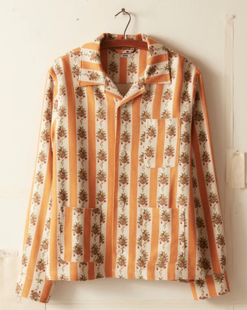 Shirts<BODE Striped Fruit Bowl Long Sleeve Shirt Orange