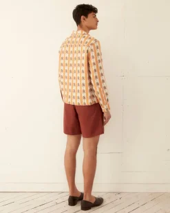 Shirts<BODE Striped Fruit Bowl Long Sleeve Shirt Orange