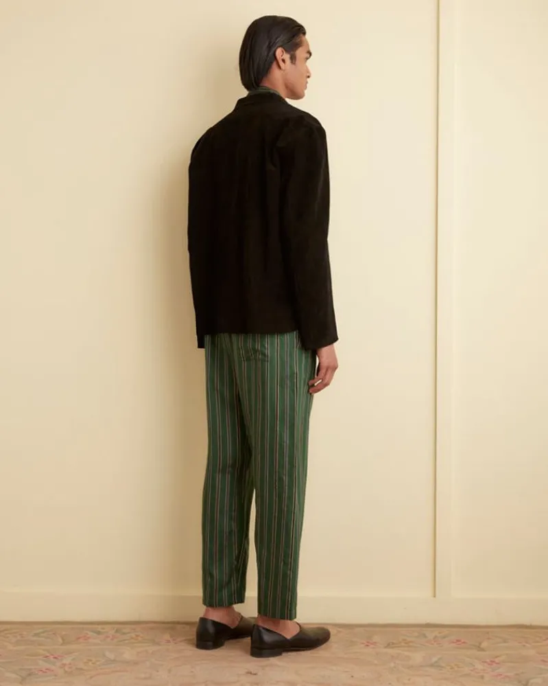 Outerwear<BODE Suede Overshirt Black