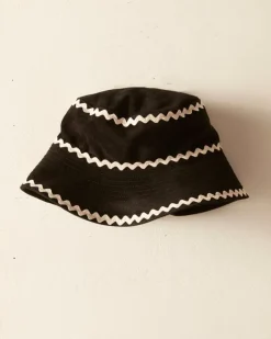 Accessories<BODE Suede Rickrack Hat - Black