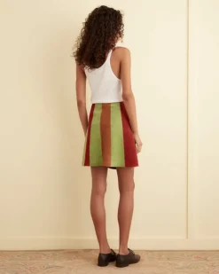 Skirts<BODE Suede Snap Skirt Multi