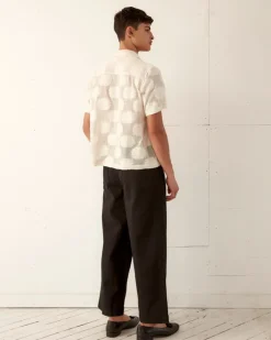 Shirts<BODE Sunflower Lace Short Sleeve Shirt - Ecru