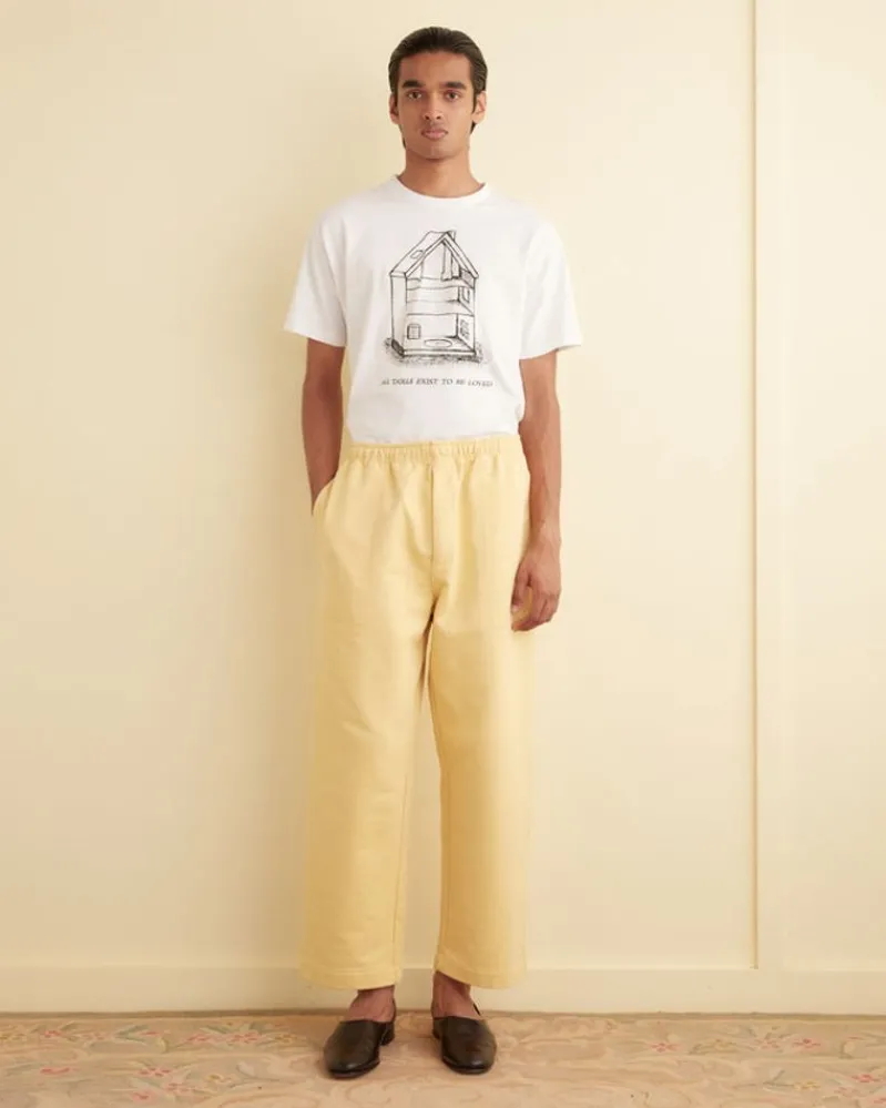 Trousers & Pants<BODE Sweatpants - Lemon Yellow