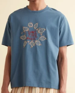 Cut & Sew<BODE Sweet Pine Music Tee Petrol