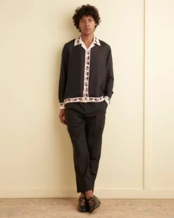 Shirts<BODE Taureau Long Sleeve Shirt Black