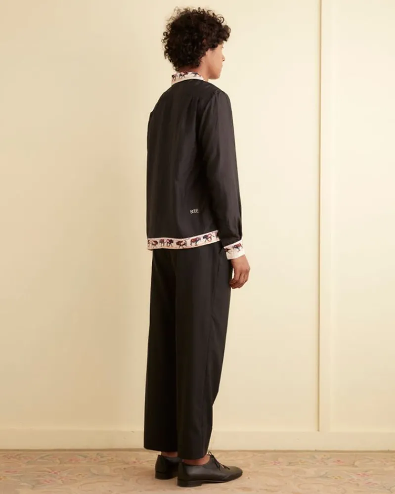 Shirts<BODE Taureau Long Sleeve Shirt Black