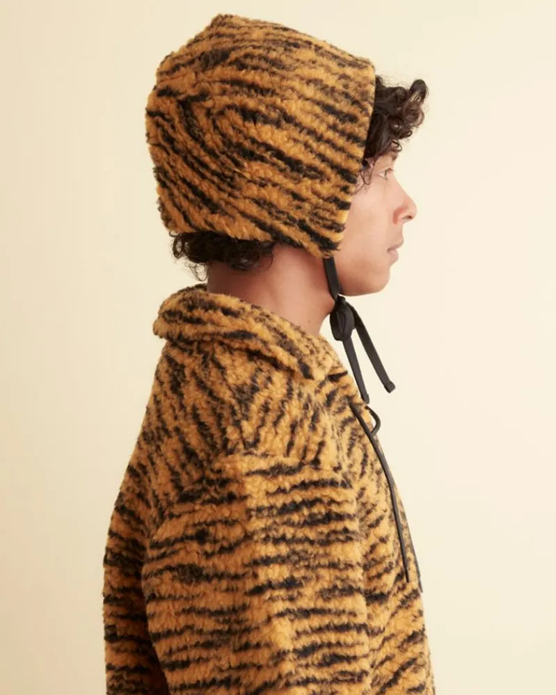 Accessories<BODE Tiger Fleece Tie Cap Orange