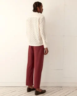 Shirts<BODE Tile Lace Long Sleeve Shirt - Ecru