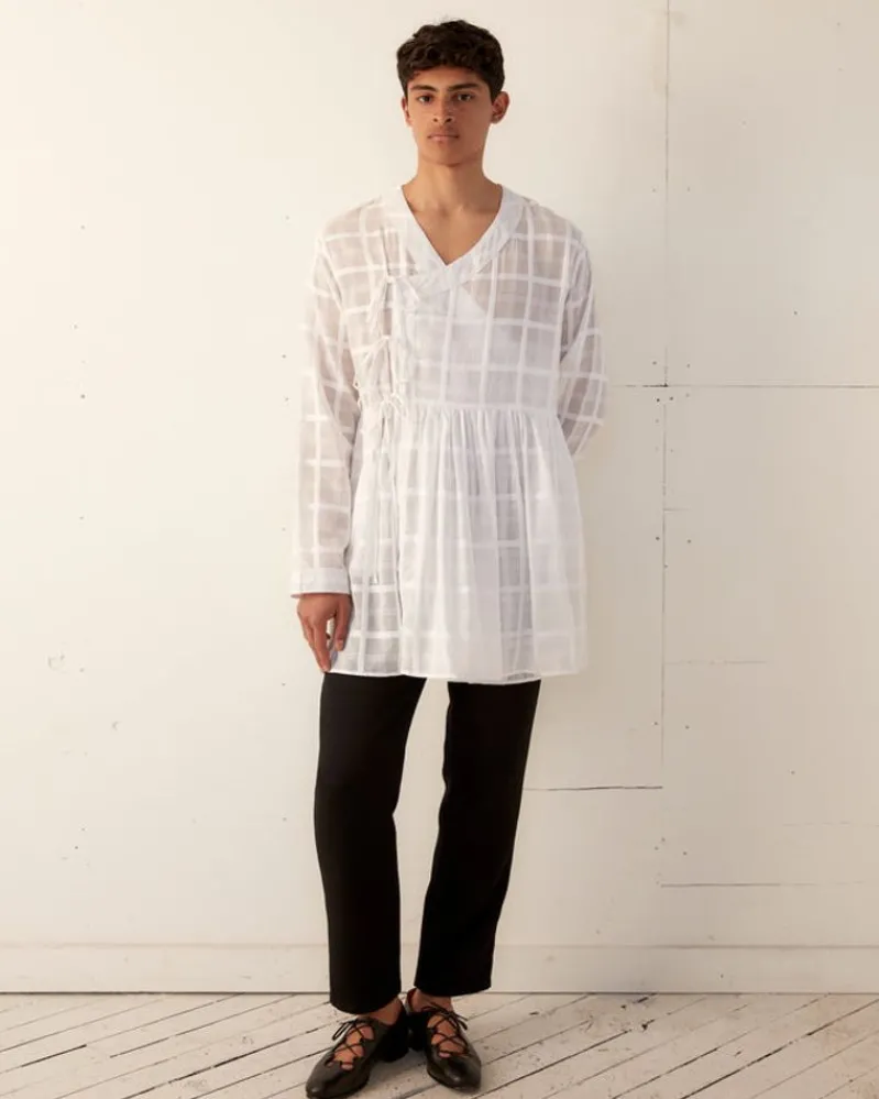 Shirts<BODE Tonal Plaid Jama Tunic