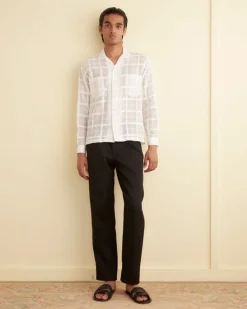 Shirts<BODE Tonal Plaid Long Sleeve Shirt