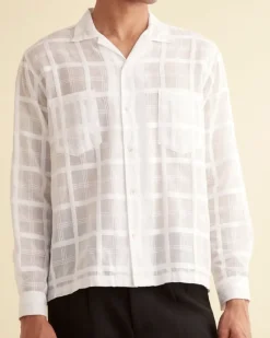 Shirts<BODE Tonal Plaid Long Sleeve Shirt
