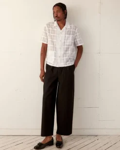 Shirts<BODE Tonal Plaid Short Sleeve Shirt