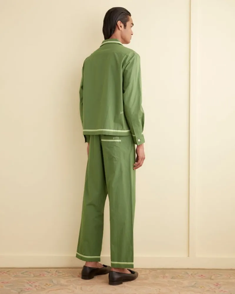 Shirts<BODE Top Sheet Long Sleeve Shirt Green