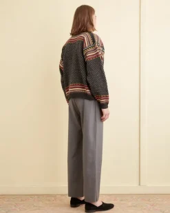 Trousers & Pants<BODE Tropical Wool Side-Buckle Trousers Grey