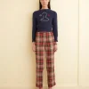 Trousers & Pants<BODE Truro Plaid Trousers Red