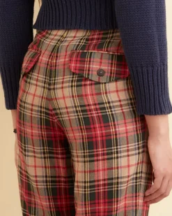 Trousers & Pants<BODE Truro Plaid Trousers Red