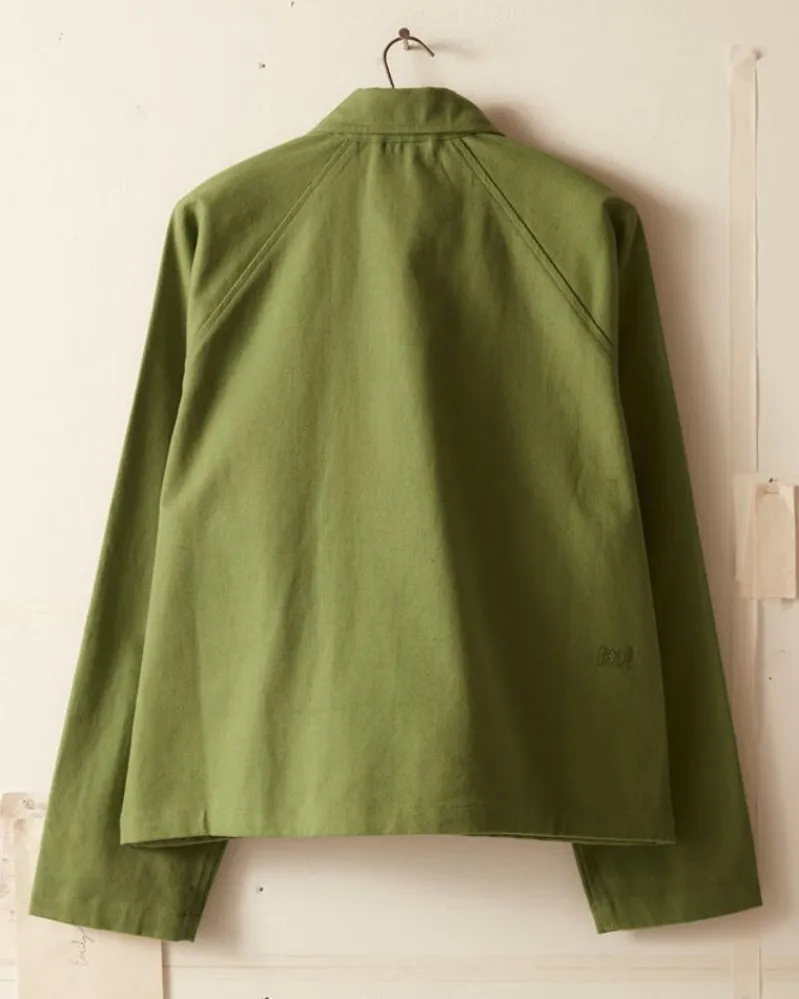 Outerwear<BODE Twill Cropped Car Jacket - Ivy