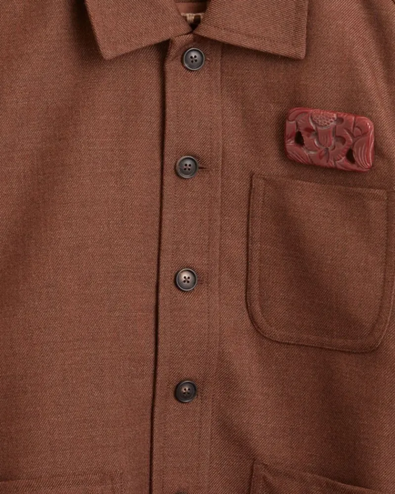 Outerwear<BODE Twill Franck Jacket - Brown
