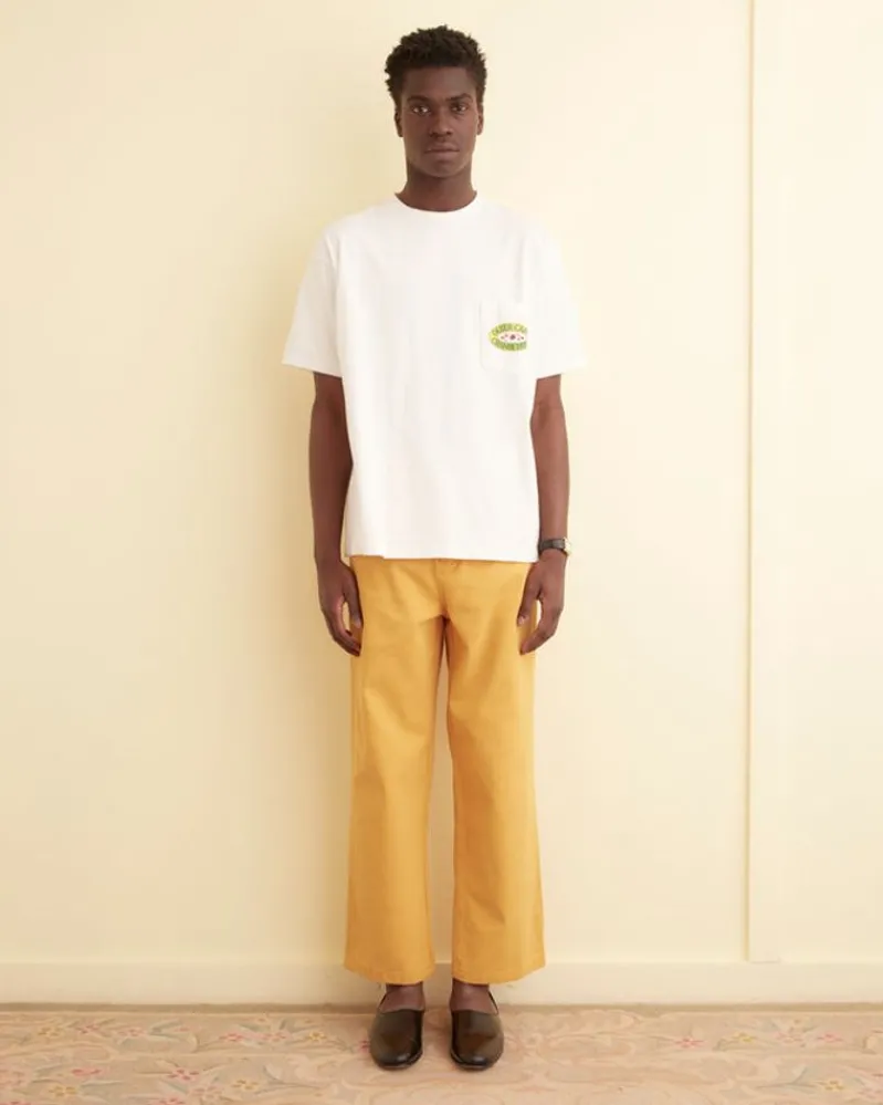 Trousers & Pants<BODE Twill Knolly Brook Trousers Yellow