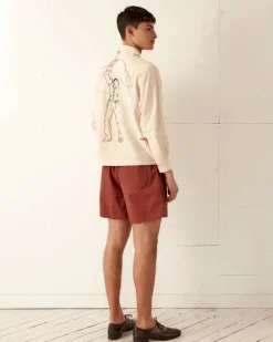 Shorts<BODE Twill Rugby Short - Cinnamon
