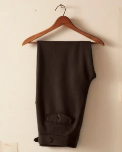 Trousers & Pants<BODE Twill Side Buckle Trousers - Black