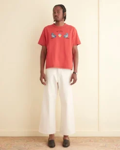 Cut & Sew<BODE Twin Parakeet Tee Red