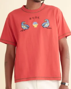 Cut & Sew<BODE Twin Parakeet Tee Red